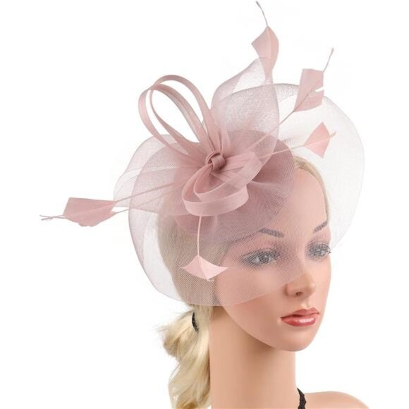 Fascinator Church Derby Hat Pillbox Hats Pink main image 4